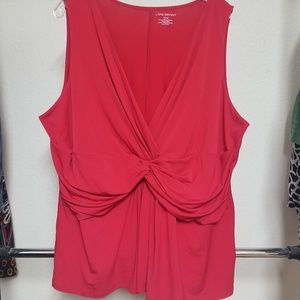 26/28 Lane Bryant Tunic Red Plus Size